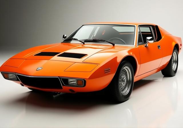 La stessa Lancia Stratos dopo il restauro, splendente.